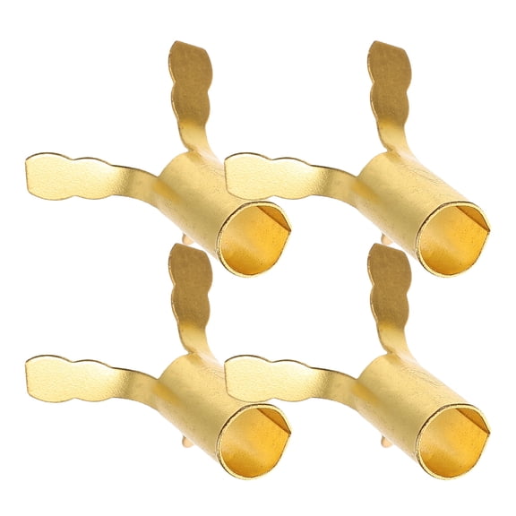 Masteelf 4pcs Oil Lamp Wick Holder Metal Wick Stand Clips Base For Oil Lamps For Kerosene Lamps Outdoor Activities And Emergency Situations