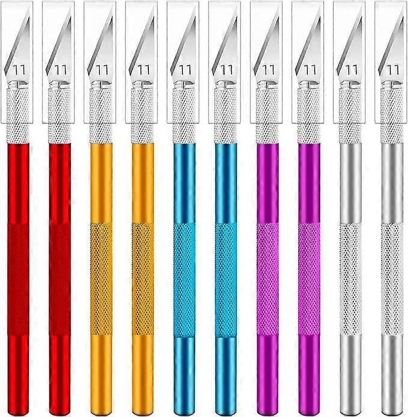 Paquete de 10 cuchillos, kit de cuchillos artesanales coloridos, juego ...