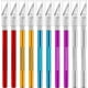 thumbnail image 1 of Paquete de 10 cuchillos, kit de cuchillos artesanales coloridos, juego de cuchillos afilados, cuchillo de precisión para manualidades, arte, corte, tallado y scrapbooking, 5.5 pulgadas, 5 colores, 1 of 4