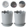 thumbnail image 4 of 10 Sets Plastic Flowerpots Small Rose Planter Succulent Plant Nursery Pots, 4 of 8