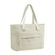 thumbnail image 1 of Bolso de bolso de hombro con correa de con correa de peso ligero con cremallera de desgaste de la cremallera gran capacidad para el trabajo de la Beige, 1 of 8