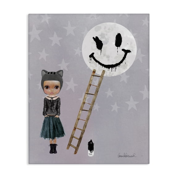 Stupell Industries Bohemian Fashion Designer Sassy Doll Watercolor Canvas Art, 16 x 20, by Amanda Greenwood