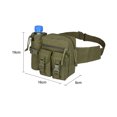 thumbnail image 3 of Termos para agua Riñonera deportiva Riñonera deportiva para caza Senderismo Escalada (Verde militar), 3 of 6