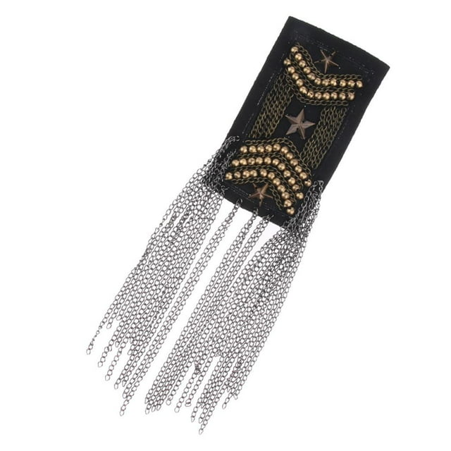 Hombro Piezas jinwen Remache Borla Charretera Hombreras Insignia Disfraces Fancy - 6