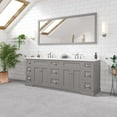 thumbnail image 2 of Epic 84 in. Gray Double Sink Bath Vanity with Carrara Quartz Top and Undermount Porcelain Sinks, 2 of 13