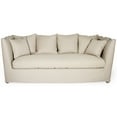 thumbnail image 3 of Zentique F058-3 E272 A003 Aragon Sofa, Natural Linen - 87 x 36 x 36 in., 3 of 3