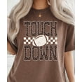 thumbnail image 4 of Leopard Print Touchdown Shirt for Women Football Game Day Graphic Tee, Espresso Shirt, XL, 4 of 8
