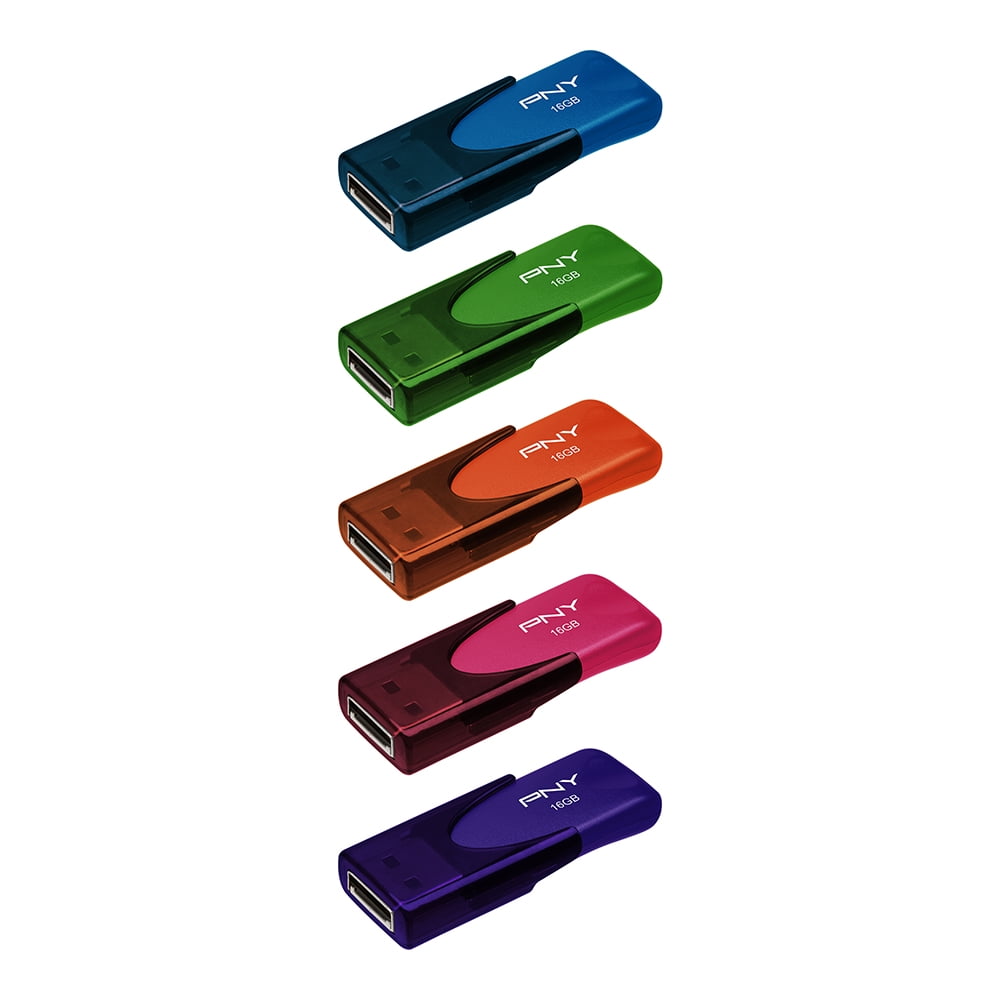 16GB Attaché 4 USB 2.0 Flash Drive 5-Pack​