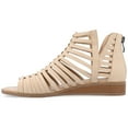 thumbnail image 2 of Journee Womens Delilah Gladiator Sliver Wedge Sandals, Widths Available, 2 of 8