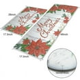 thumbnail image 4 of MeyJey Christmas Anti Fatigue Kitchen Rugs and Mats, 2 PCS Non-Slip Waterproof Christmas Deccoration Runner Rug and Mat Set, White/Red, 4 of 6