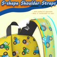 thumbnail image 5 of Tractor and Tractors Yellow Pattern 17" School Backpacks for Teens,Waterproof Oxford Fabric,S-Shape Padded Straps for School,Travel,Hiking,Camping, 5 of 6