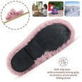 thumbnail image 4 of BERANMEY Women's Fuzzy Slippers with Memory Foam Open-Toe House Shoes for Women Non-Slip Indoor Outdoor Soft & Comfy Plush Slippers, 4 of 8