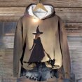 thumbnail image 2 of Chandail en Molleton Sans Capuche Imprimé Col Rond Manches Longues Automne Hiver pour Femmes Confortable Mode, 2 of 3