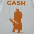 thumbnail image 2 of Johnny Cash Men's White "CASH" T-Shirt with Orange Logo (Large), 2 of 4