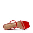 thumbnail image 4 of DREAM PAIRS Women's Slides Wedge Sandals Two Strap Square Open Toe Dress Shoes, 4 of 5