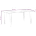 thumbnail image 2 of vidaXL Dining Table Rectangle Dining Table with Wood Legs Solid Wood Acacia, 2 of 8