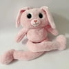 Stretchable Long Ear Stuffed Animal Toy for Toddlers Pink