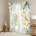 thumbnail image 3 of Manfei Cute Cartoon Dinosaur Curtains Pack of 2 (42x84 Each) for Kids, Jungle Wildife Animal Curtains Blackout, Green Leaf Plant Bedroom Curtains, Curtains and Drapes Decor, 3 of 6
