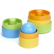 Green Toys: My First Stacker - 8 Pieces, Pastel Colors, Nesting & Stacking Toy, Educational Toy, Recycled Plastic, Kids-Toddler-Baby Ages 6 Months+