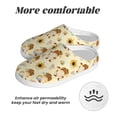 thumbnail image 6 of Disketp Watercolor Bee Honey Honeycomb Bee Women's Men's Slippers Plush Slip-On House Slipper for Winter Indoor Soft Cushion Non-slip Fluffy Slides Slippers-39/40, 6 of 7