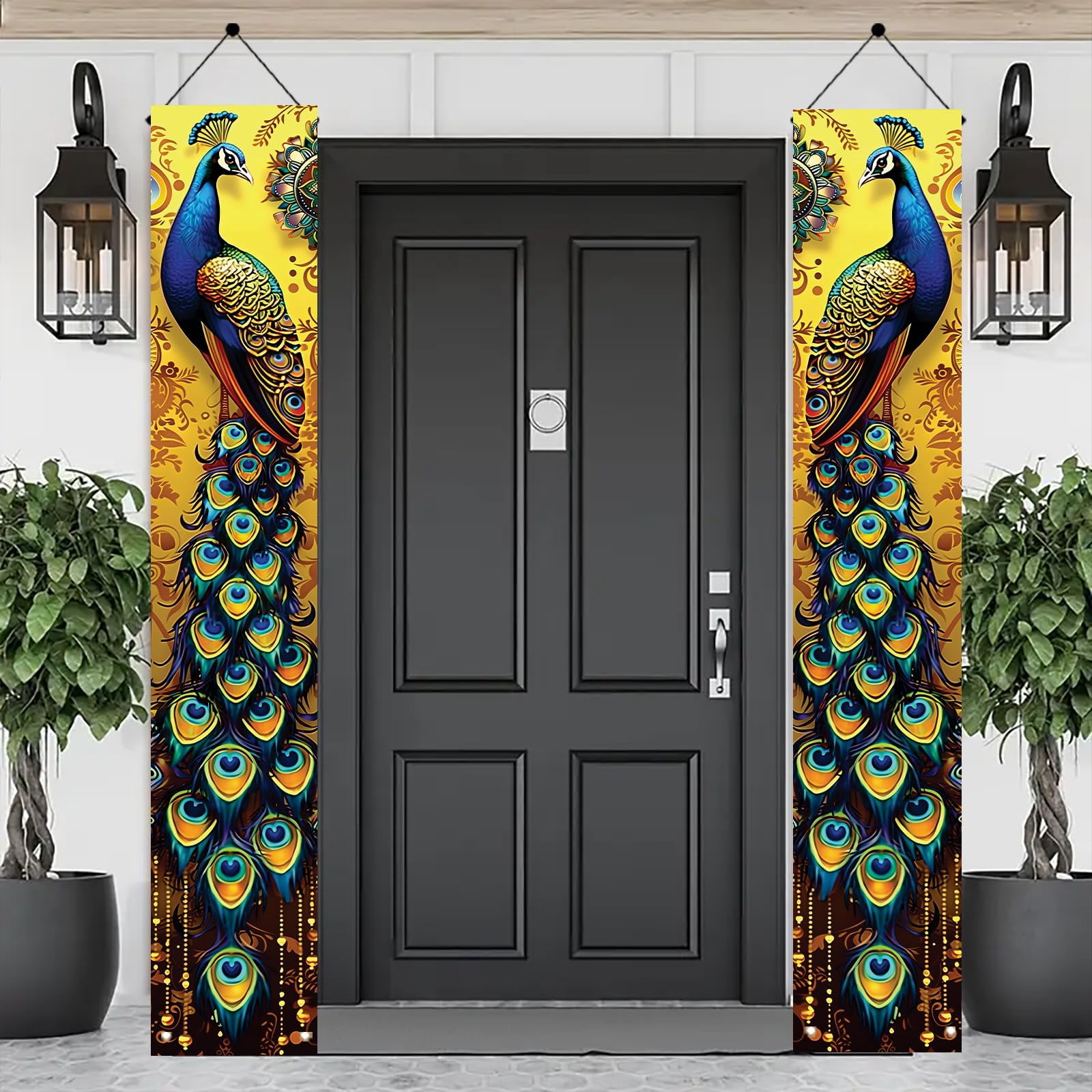Patriotic Eagle Porch Banners 71x12 Inch American Flag Independence Day Outdoor Decorations Bald Eagle Hanging Porch Signs 4th of July Memorial Day Veterans Day Home Decor
