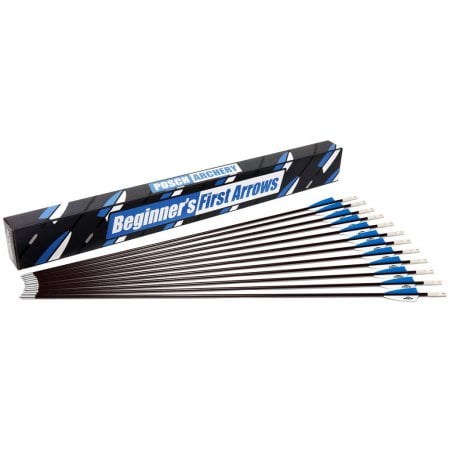 1 Arrow Posch Archery Beginner's First 30'' Fiberglass Arrows (12 Pack) for Recuve & Compound Bow Youth Target Practice Archery Arrows ()