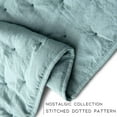 thumbnail image 5 of Kasentex Quilt-Coverlet-Bedspread-Blanket-Set + Two Shams, Ultra Soft, Machine Washable, Lightweight, All Season, Nostalgic Design - Hypoallergenic - Solid Color, QUEEN + 2 Standard Shams, GREEN, 5 of 6