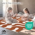 thumbnail image 4 of ODIKA 8'x10' Machine Washable Non-Slip Area Rug, Modern Abstract Animal Inspired with Fluid Shapes and Bold Contrast High Traffic Rug, Brown, 313138, 4 of 7