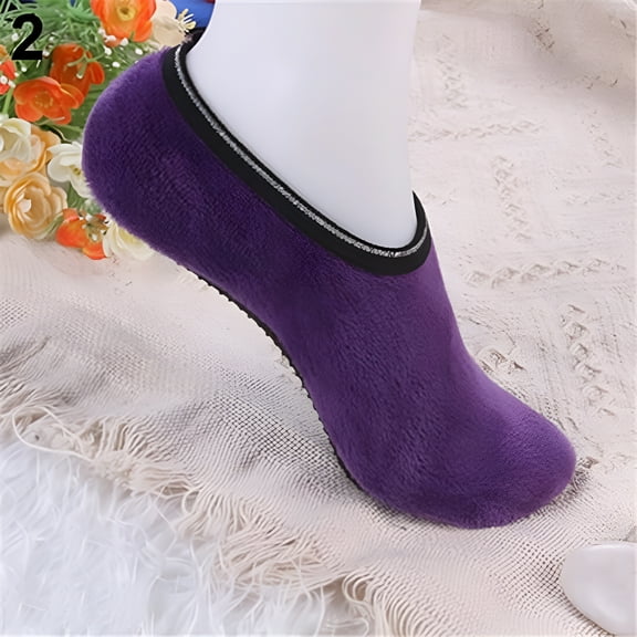 TELOLY Breathable Non-Slip Soft Gripper Slippers Floor Socks