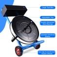 thumbnail image 5 of Flylapdo Strudy Strapping Dispenser, 36.2in Wide Portable Cart with Tool Box, Alloy Steel Joints & Roller Brake for Efficient Packaging Workflows, 5 of 9