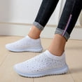 thumbnail image 6 of Earlde Women's Slip on Casual Sneakers Comfortable Tennis Shoes Work Nurse Flat Shoes, 6 of 7