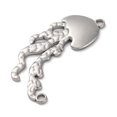 thumbnail image 2 of 10pcs Non-Tarnish 304 Stainless Steel Pendants Jellyfish Charm Stainless Steel color 18.5x22x3mm Hole: 2mm, 2 of 3