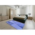 thumbnail image 5 of Ahgly Company Machine Washable Indoor Rectangle Transitional Blue Ribbon Blue Area Rugs, 2' x 4', 5 of 7