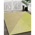 thumbnail image 3 of Ahgly Company Tapis d'Intérieur Lavables en Machine, Carrés de Transition, Jaune Vif, 7' Carré, 3 of 7