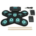 thumbnail image 1 of Electronic Drum Set, Dynamic Rhythm Waterproof Portable Foldable Drum Pad Built In Dual Speakers  For Beginners For Learning Drum For Adults, 1 of 8