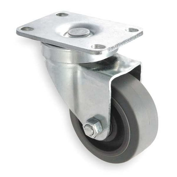 Manufacturer Varies Plate Caster,Swivel,Rubber,4 1/4"H 1UHY2