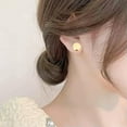 thumbnail image 6 of K-KED 1 Pair Round Barbell Stainless Steel Men Women 8-12mm Dumbbell Ear Stud Earrings-Gold-6mm, 6 of 9