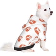 thumbnail image 2 of Honeii Orange Fox Print Small Dog Hoodies Pet Hooded Sweatshirts Fall Winter Puppy Cat Sweaters Warm Clothes for Small Dogs Outfits Costume-Small, 2 of 7