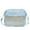 Blue, variant on Women Transparent Crossbody Bag Solid Color PU Leather Display Shoulder Bag Small Square Bag Travel Shopping Commute Bag
