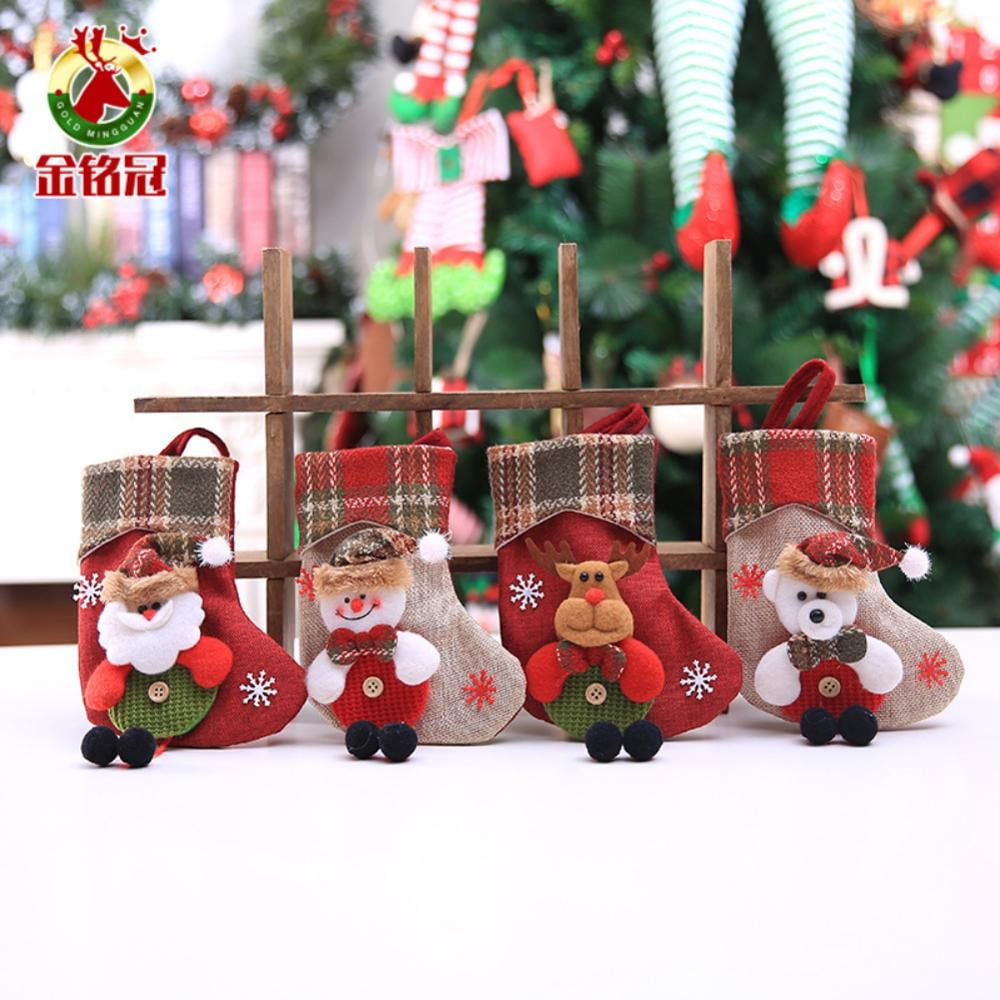 ANPI Knit Christmas Stockings Large Gift Candy Pouch Bag for Kids Home Decorations Christmas Tree Ornaments