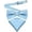 Baby Blue, variant on Mens Banded Bow Tie and Pocket Square Set | Solid Color | Pre Tied Classic Formal Bowties - Baby Blue