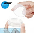 thumbnail image 3 of 20Pack PP Round Cylinder Containers Clear Storage Organizer Box 2x0.7 inch with Screw Lids for Eye Shadow Powder Beads Jewelry and Small Items Clear, 3 of 8