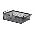 thumbnail image 4 of Fiocias Under Shelf Hanging Storage Basket, Space Saving Pull-Out Clothes Sorting Basket Black L, 4 of 7