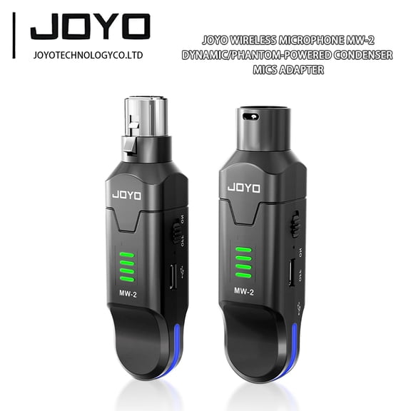 JOYO MW-2 2.4GHz Wireless Microphone System 4 Channel Transmitter & Receiver Dynamic