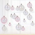 thumbnail image 2 of 24 bolas iridiscentes navideñas de 5 cm, transparentes e irrompibles, para decoración navideña, para colgar en el árbol de Navidad, regalo para fiestas y festivales, 2 of 5