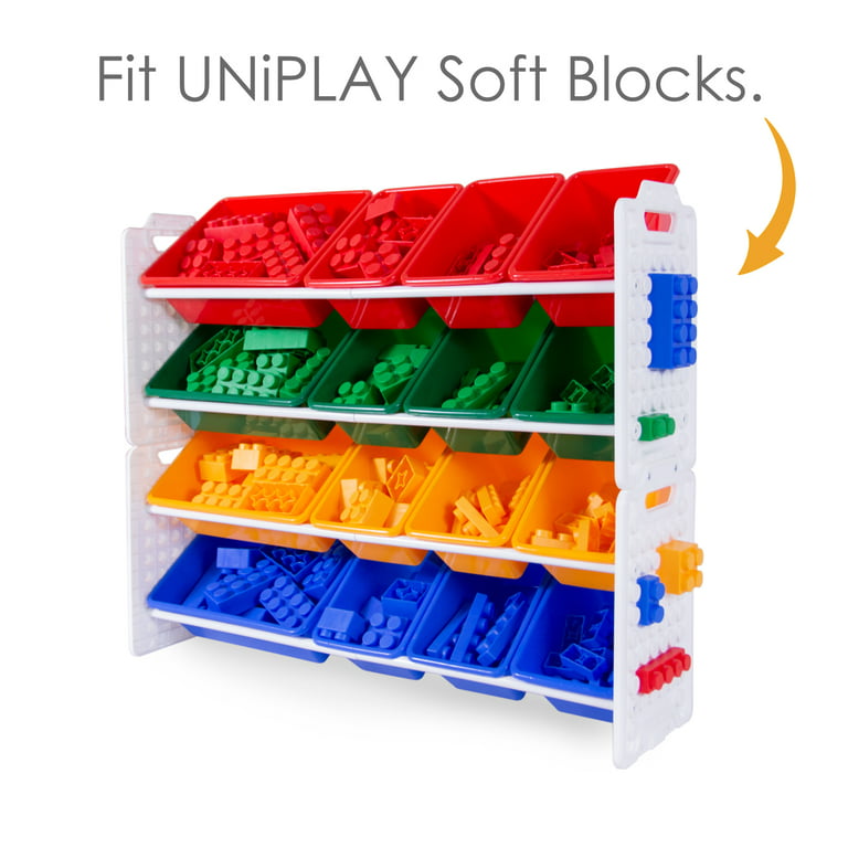 Uniplay Small Stackable Storage Bins For Closet Organizers, Food