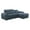 Blue, variant on Lexicon Ferriday Microfiber Sectional Sofa with Pull Out Bed in Gray