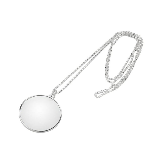 Lupa de collar 5X Fernando colgante de lupa 5X Plata