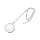 thumbnail image 1 of Lupa de collar 5X, colgante de lupa, colgante de lupa con cadena para Plata, 1 of 9