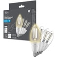 thumbnail image 1 of Cync CLEDBC6LDGF-4T Smart LED Candle Light Bulb Soft White WiFi Pack of 4, 1 of 9
